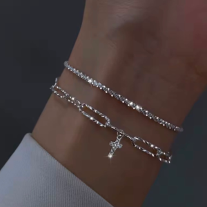 CROFAME Silver Layer Bracelet Set  Limited Edition